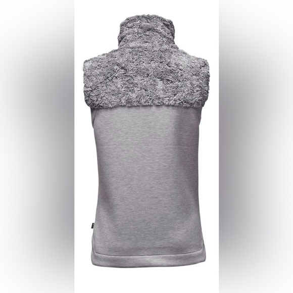 The North Face Womens Hybrination Thermal 3D Faux Fur Vest Gray SMALL - Picture 2 of 11